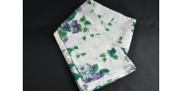 Nappe vintage en coton à motif floral